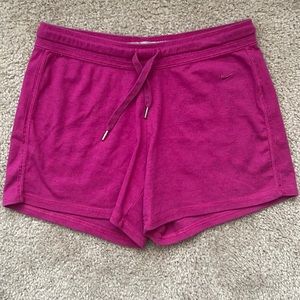 Nike sweatshirt shorts fushsia sz XS